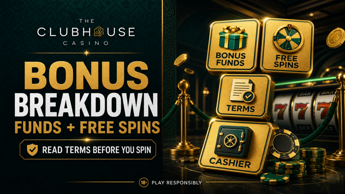 The Clubhouse Casino pokies and live games lobby